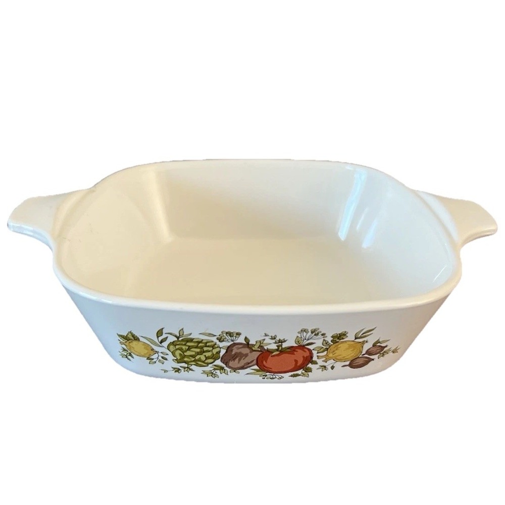 Corning Ware Spice O Life 1 3/4 Cup Square Petite Pan Casserole Dish P-41-B USA